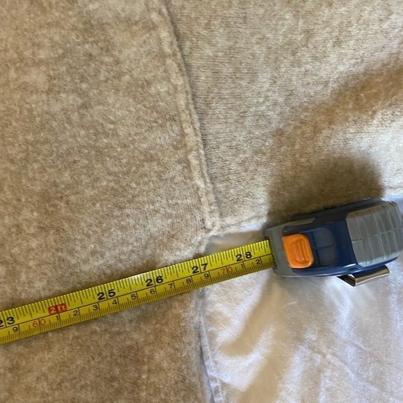 ATM Women’s Wool Blend Open Cardigan Light Beige Size M Long Front Pockets - Picture 7 of 7